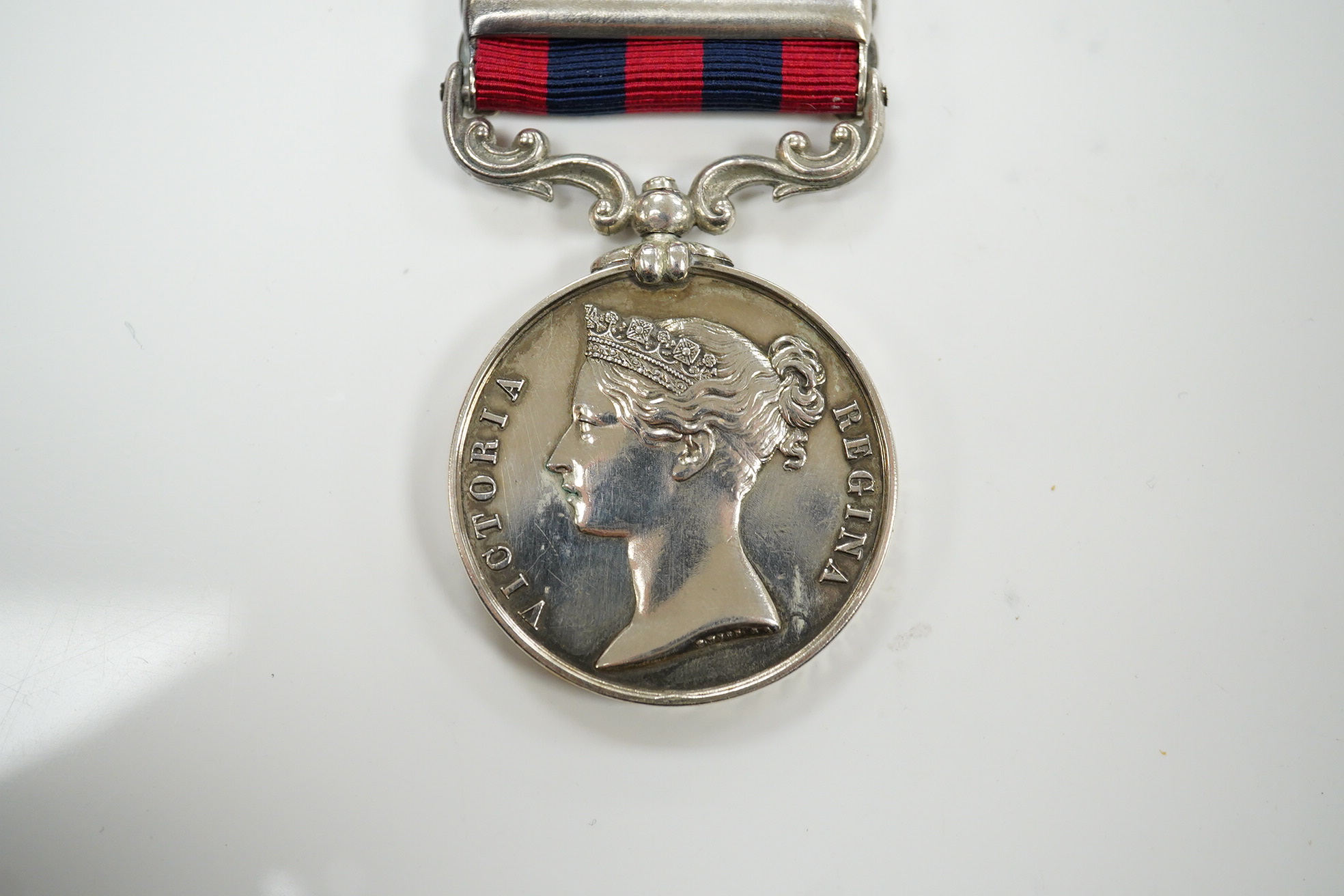 An India General Service Medal with Bhootan clasp to 966 T.Robinson H Ms 55th Regt